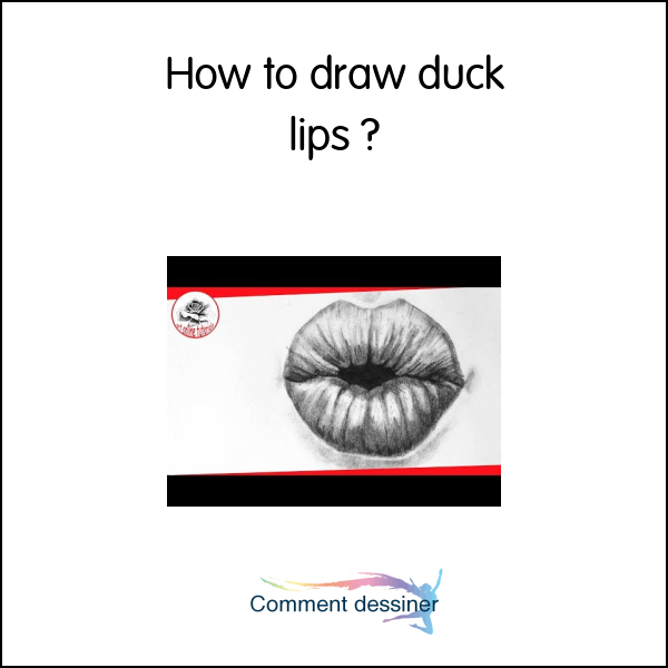 How to draw duck lips